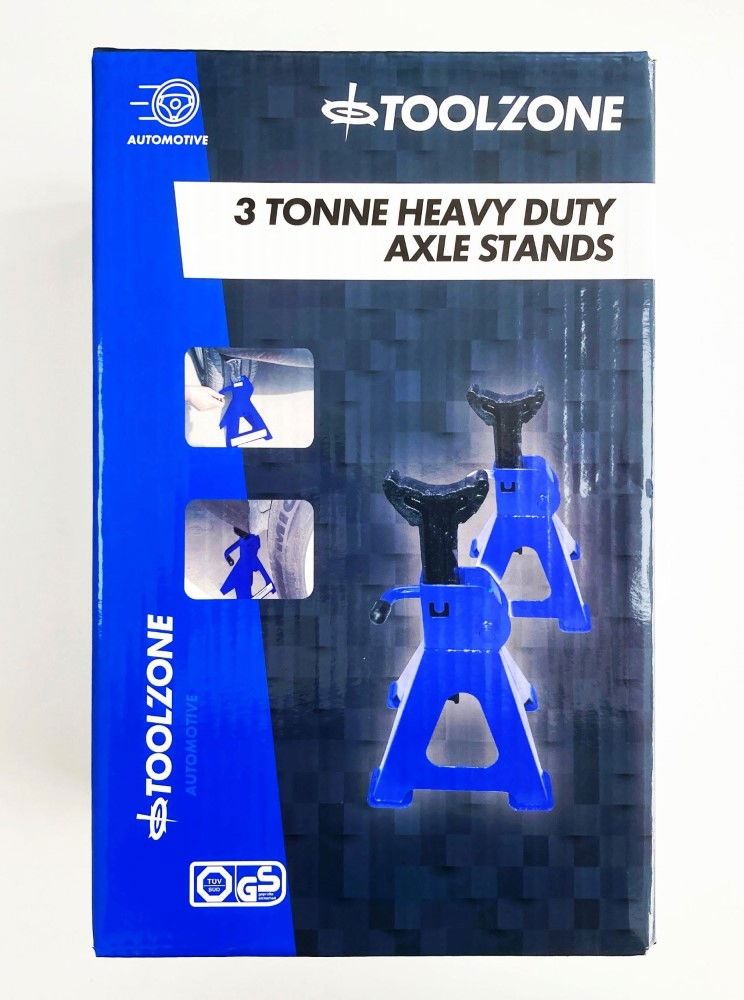 Toolzone Axle Stands 3 Ton 1 Pair - Toolzone Kdpau159