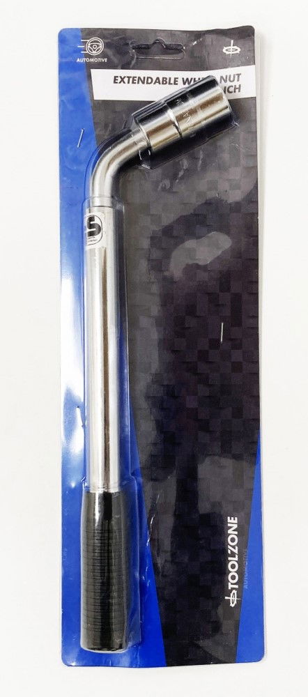 Toolzone Extension Wheel Brace 17mm 19mm Telescopic Handle 355-530mm - Toolzone Kdpau161