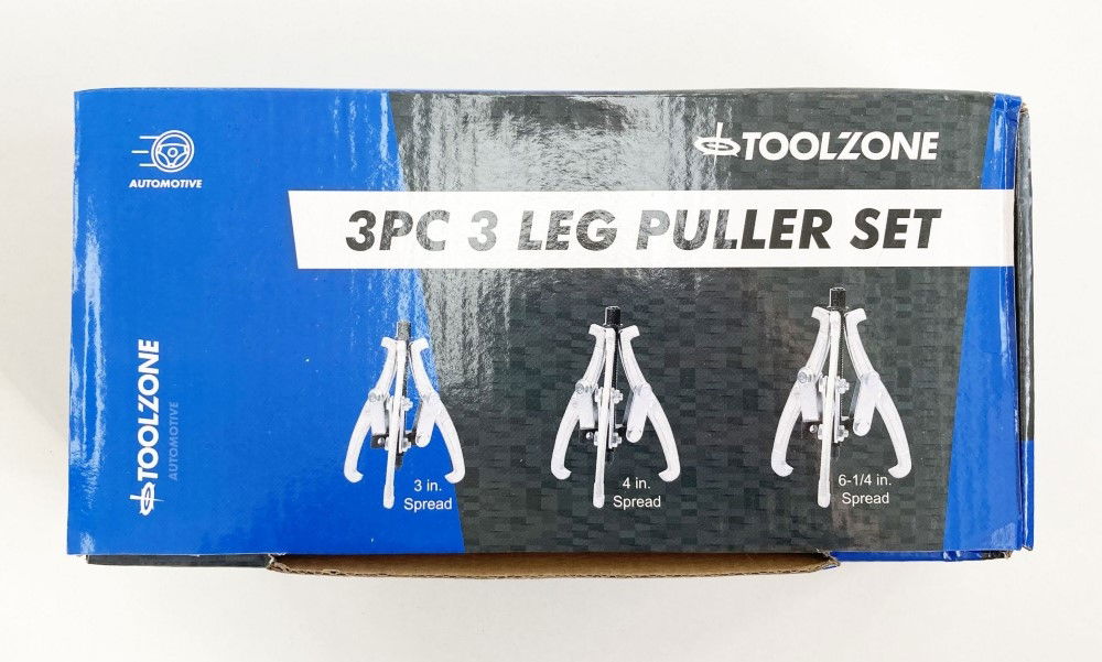 Toolzone 3 Leg Puller Set 3pc 3 4 6 - Toolzone Kdpau172