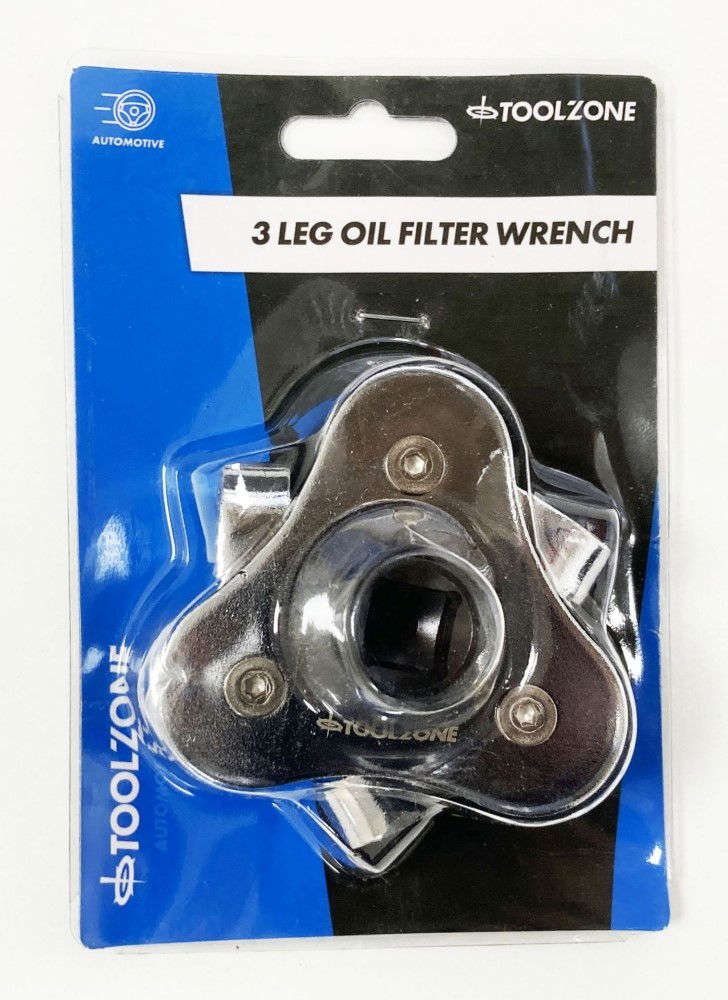 Toolzone Oil Filter Wrench 3 Leg Dual Drive 63-102mm - Toolzone Kdpau205
