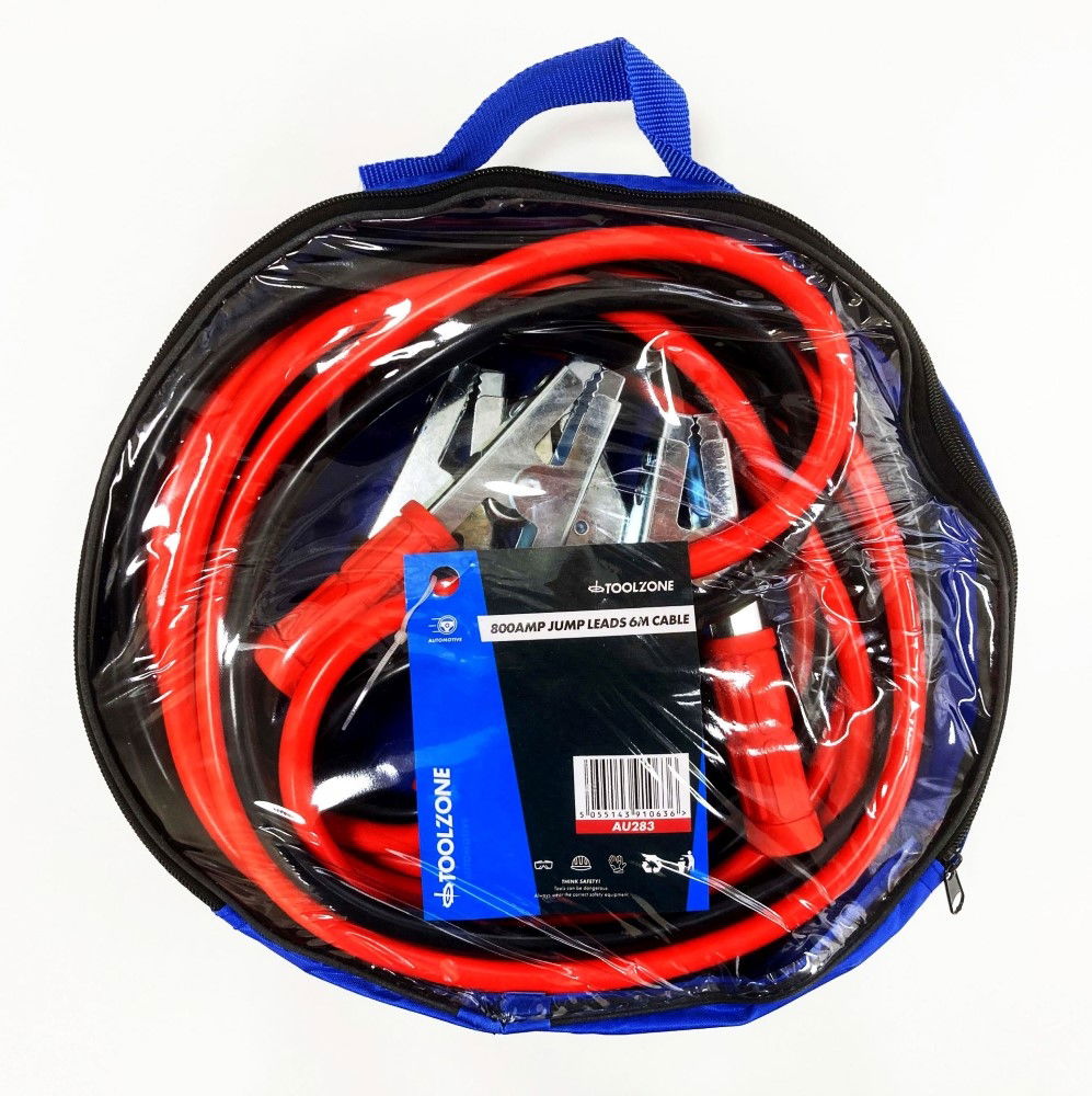 Toolzone Jump Leads 800amp 6m - Toolzone Kdpau283