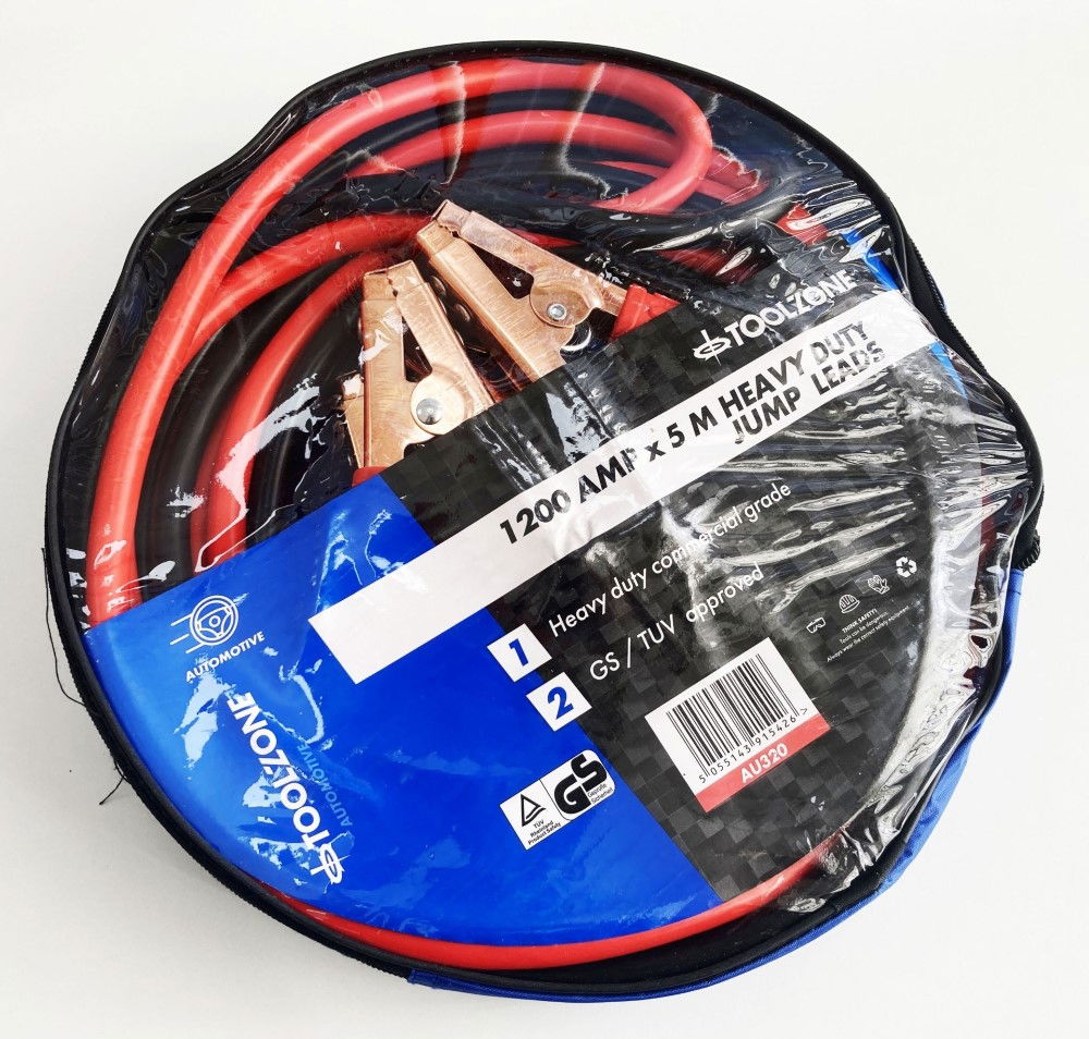 Toolzone Jump Leads 1200amp 5m - Toolzone Kdpau320