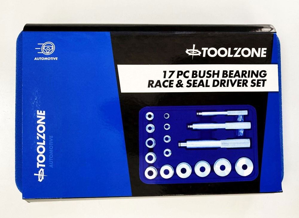 Toolzone Bush Bearing Race and Seal Driver Set 17pc 10-42mm - Toolzone Kdpau366