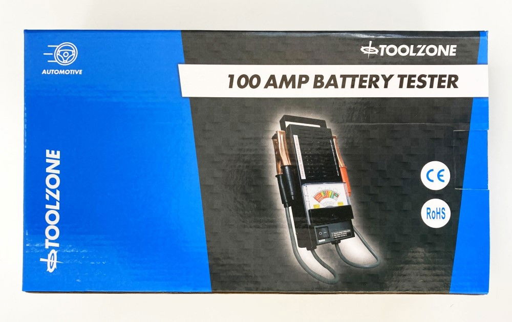 Toolzone Battery Tester 6/12v 100a Analogue Display 0-16vdc - Toolzone Kdpbt030