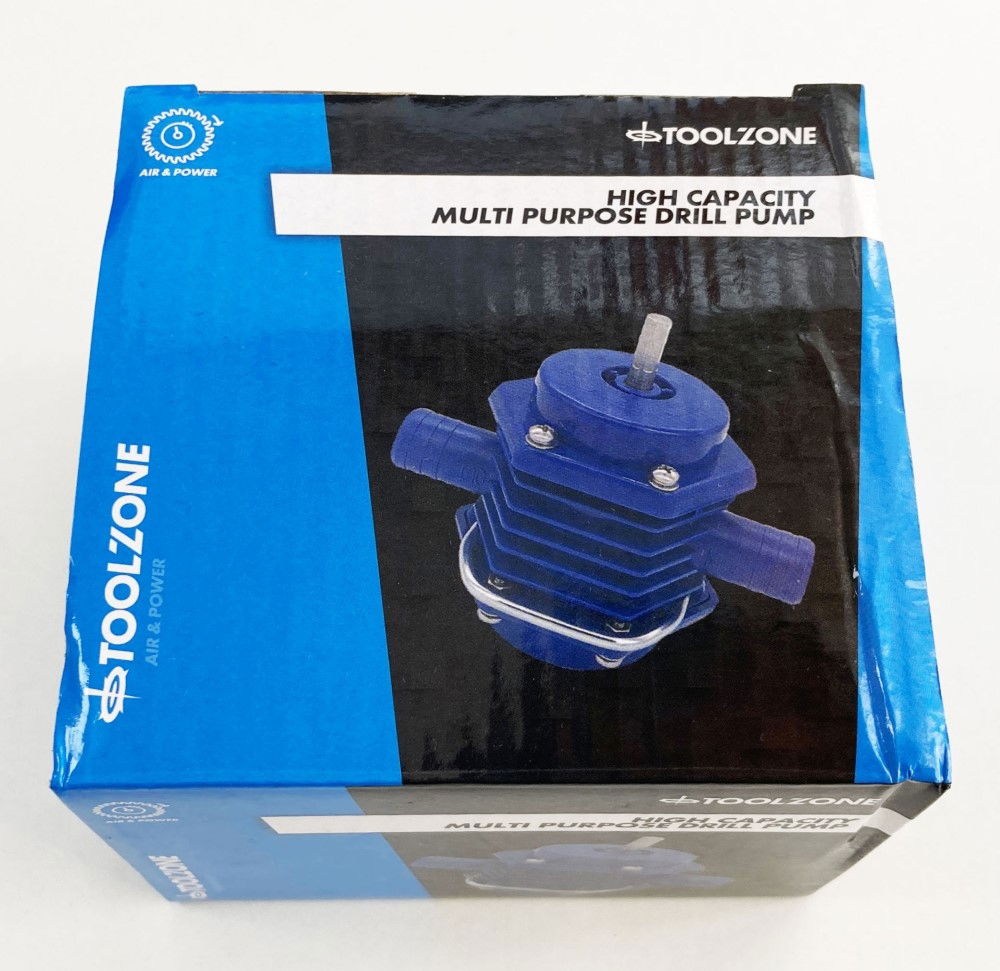 Toolzone Drill Powered Water Pump High Capacity 40-50 Ltr/min - Toolzone Kdpdr032