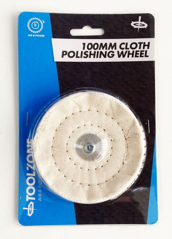 Toolzone Cloth Polishing Wheel 100mm 1/4 Shank 40 Layers - Toolzone Kdpdr208