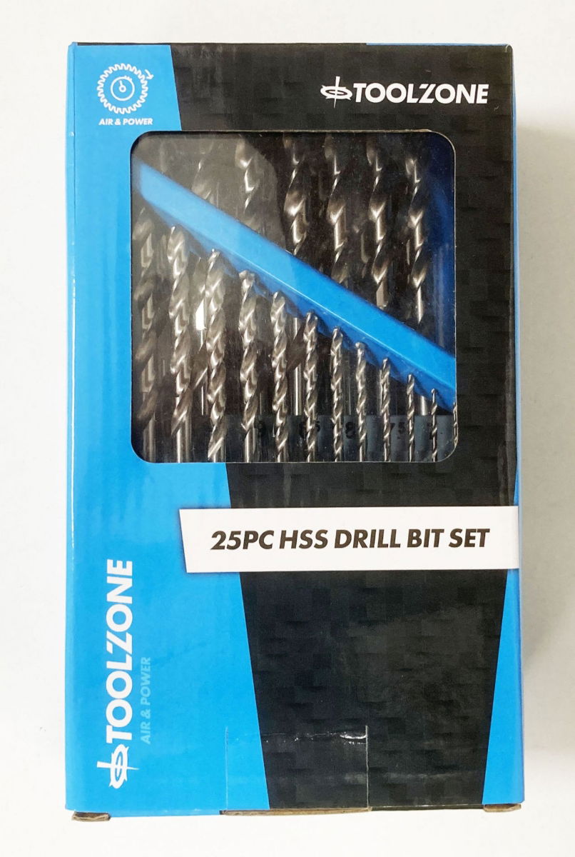 Toolzone Hss Drill Bit Set 25pc 1-13mm 0.5mm Increments - Toolzone Kdpdr209