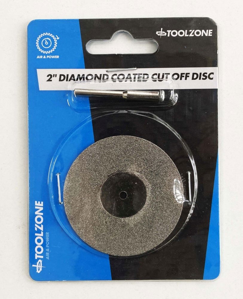 Toolzone Diamond Coated Cut Wheel 2 with 3.2mm Shank - Toolzone Kdphb209