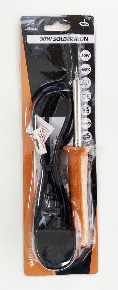 Toolzone Solder Iron 30w 220v Screwdriver Tip Uk Plug - Toolzone Kdphb278