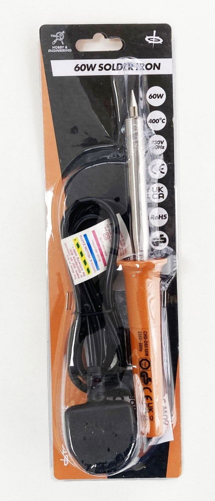 Toolzone Solder Iron 60w 230v Screwdriver Tip Uk Plug - Toolzone Kdphb279