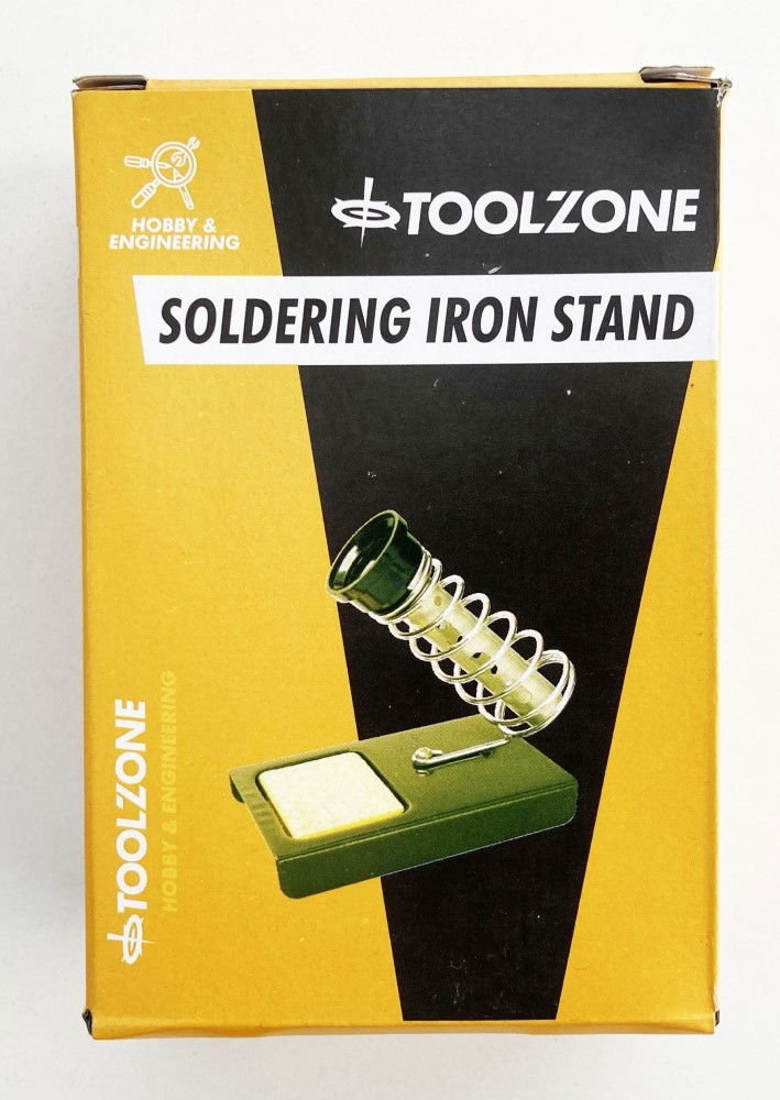 Toolzone Solder Stand Metal Base with Tip Cleaning Pad - Toolzone Kdphb285