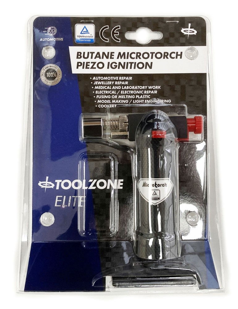 Toolzone Butane Microtorch Piezo Ignition - Toolzone Kdphb289