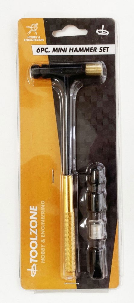 Toolzone Precision Mini Hammer Set 6pc 185mm Handle - Toolzone Kdphm018