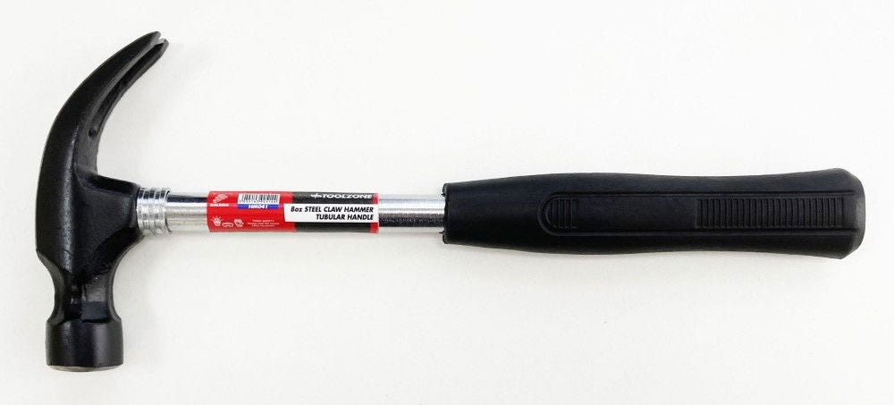 Toolzone Claw Hammer 8oz Tubular Handle - Toolzone Kdphm041