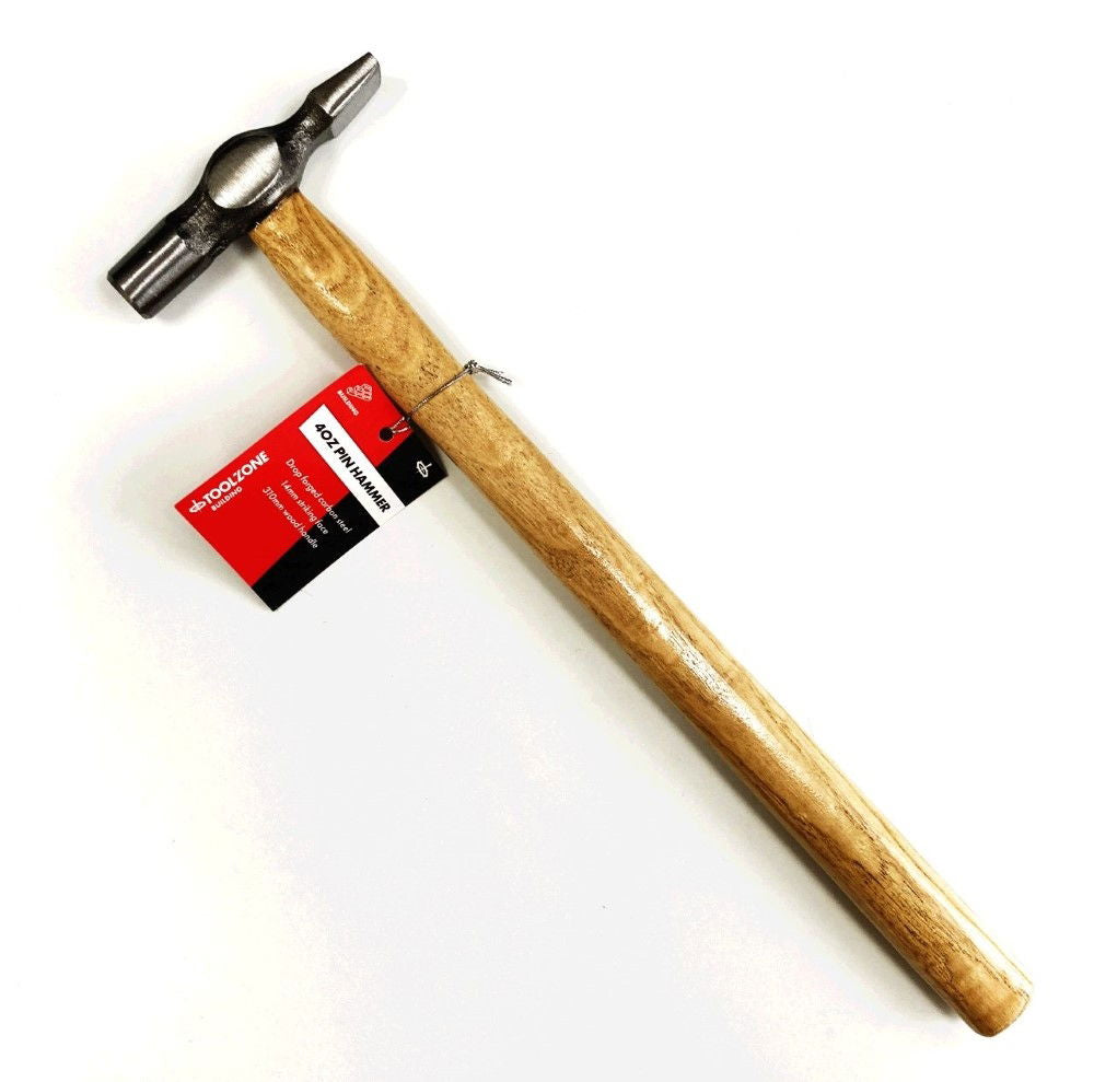 Toolzone Pin Hammer 4oz Wood Handle 310mm - Toolzone Kdphm069