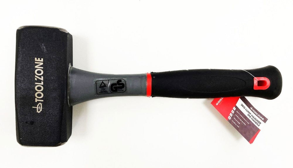 Toolzone Lump Hammer 2kg Tpr Handle 290mm - Toolzone Kdphm077