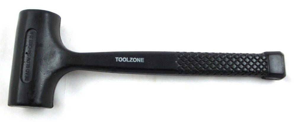 Toolzone Deadblow Hammer 2lb Plastic Coated Steel - Toolzone Kdphm084