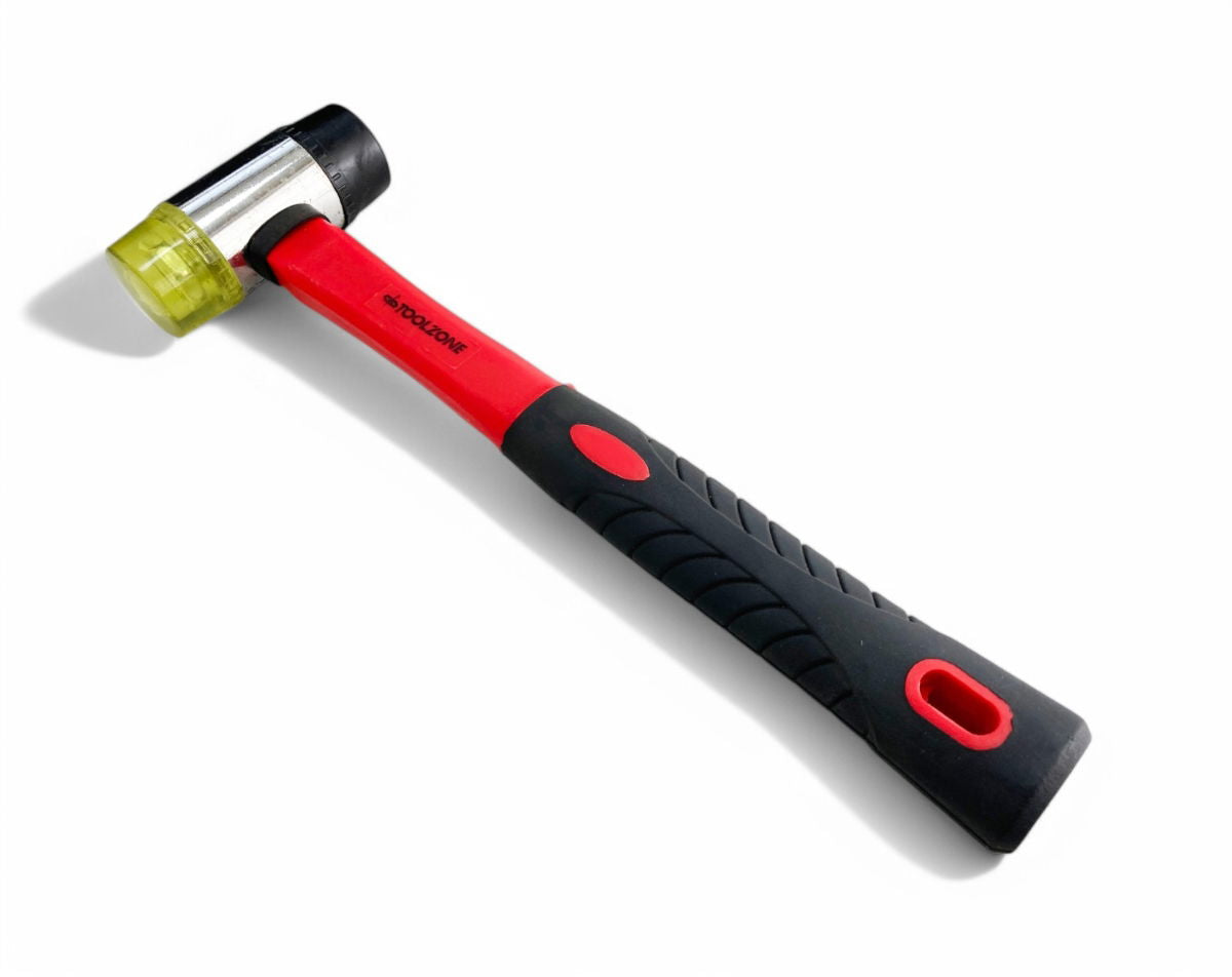 Toolzone Hammer Rubber and Plastic Face 40mm Fibreglass Handle 330mm - Toolzone Kdphm127