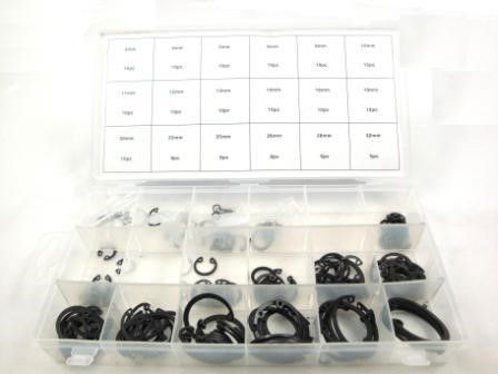 Toolzone Internal Circlip Assortment 180pc in Storage Box - Toolzone Kdphw183