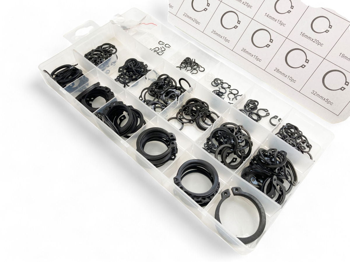 Toolzone External Circlip Assortment 300pc in Storage Box - Toolzone Kdphw184