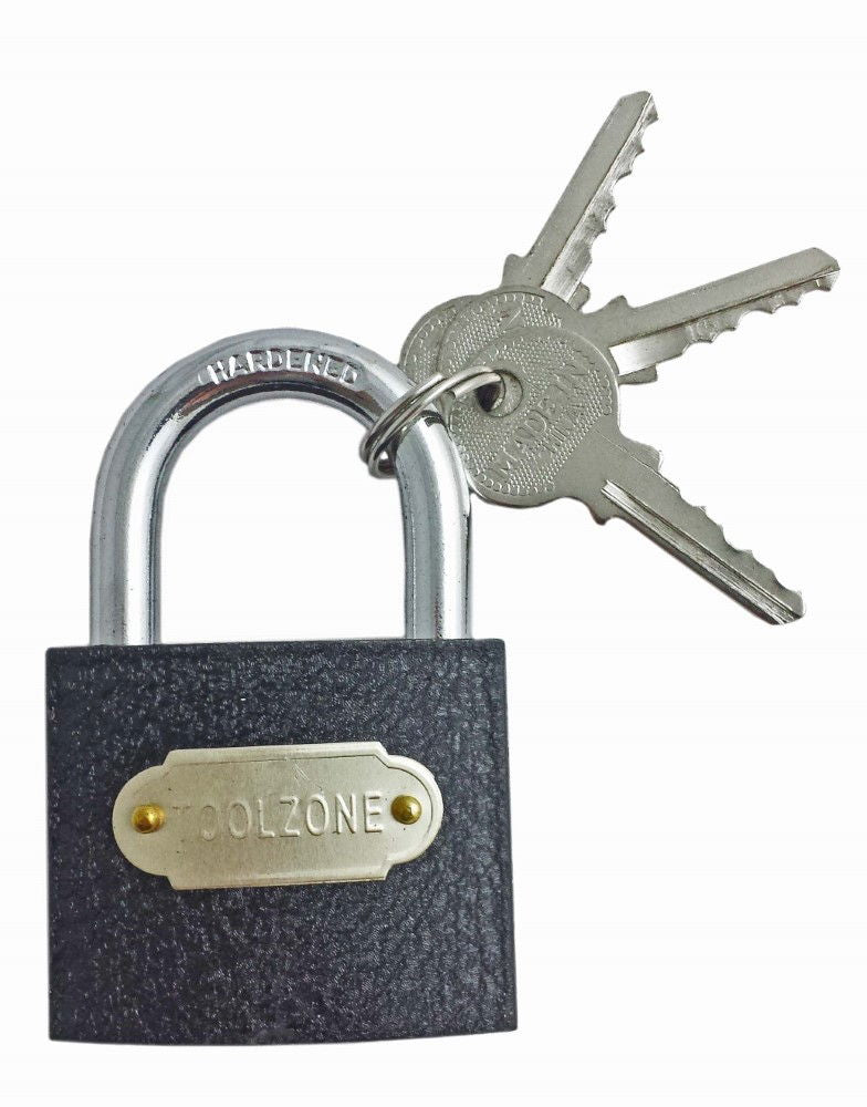 Toolzone Padlock Cast Iron 50mm with 3 Keys - Toolzone Kdplk029
