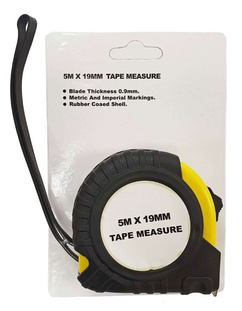 Toolzone Tape Measure Basic 5m X 19mm Metric and Imperial - Toolzone Kdpms061