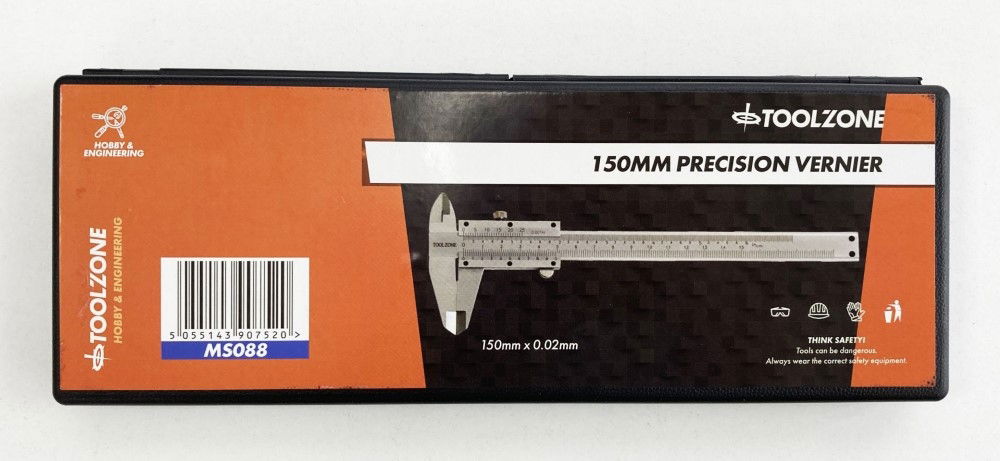 Toolzone Precision Vernier Caliper 150mm in Case - Toolzone Kdpms088