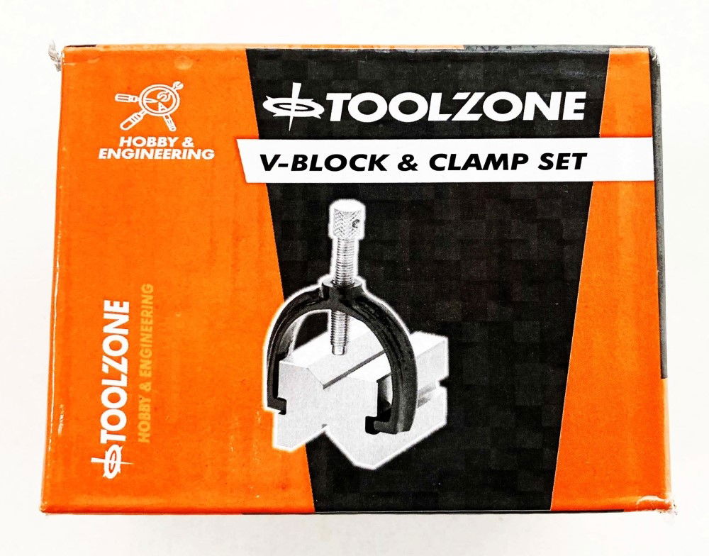 Toolzone V Block and Clamp Set Pair 50x38x38mm Max Capacity 41mm - Toolzone Kdpms163