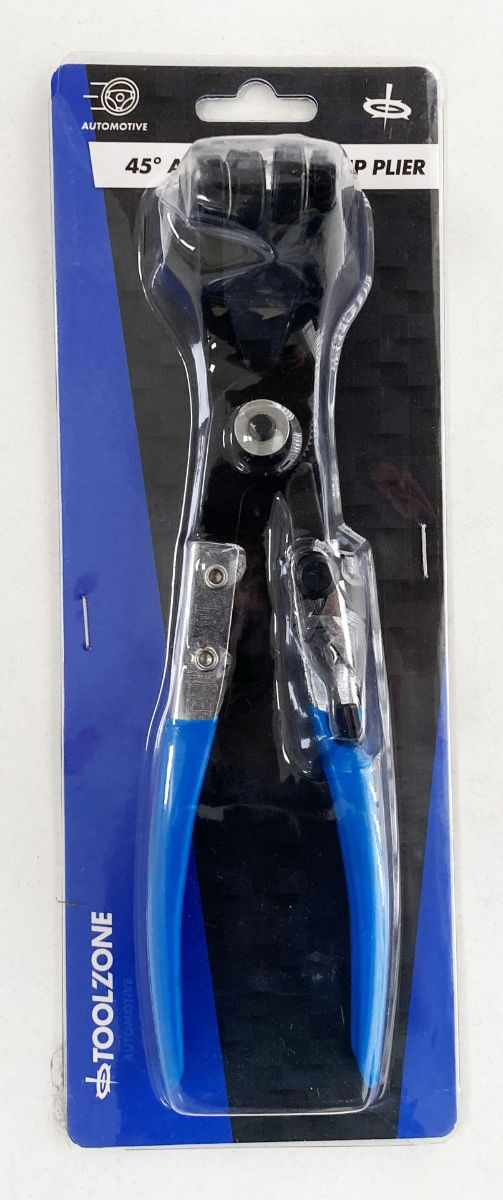 Toolzone Angled Hose Clip Clamp Plier Swivel Jaws - Toolzone Kdppl128