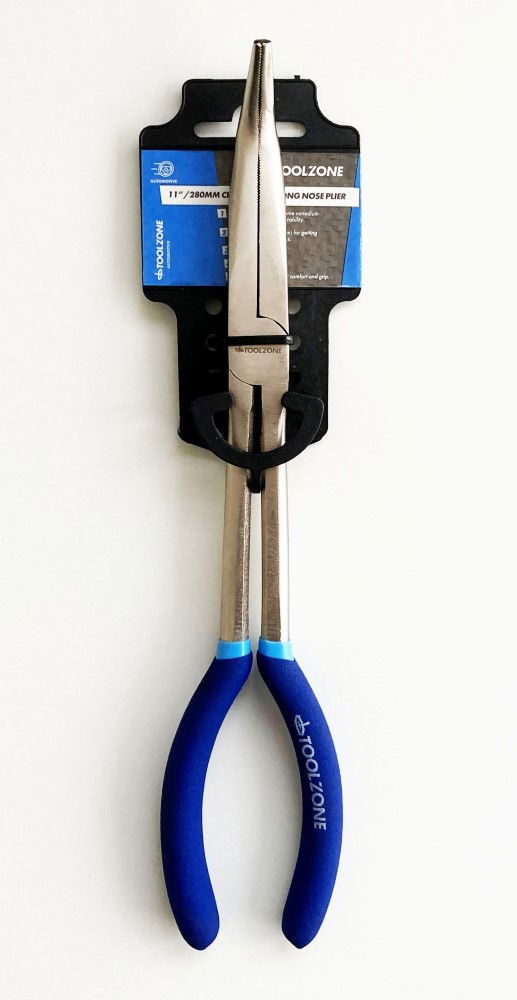 Toolzone Bent Nose Pliers 45 Degree 11 Crv Soft Grip Handles - Toolzone Kdppl133