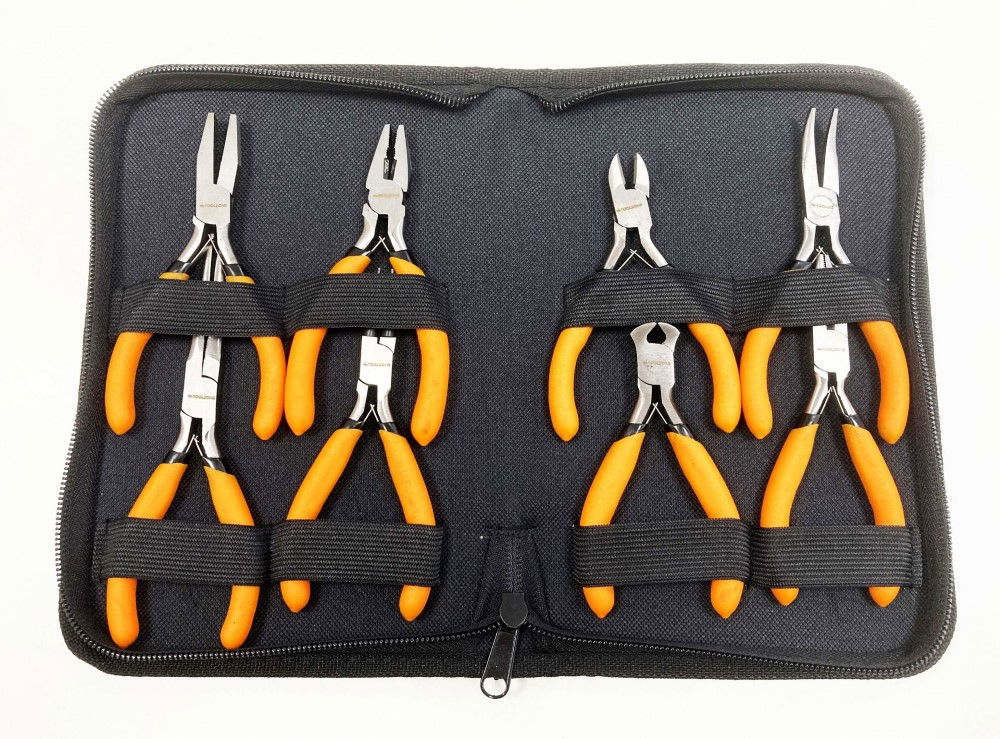Toolzone Mini Plier Set Assorted 8pc Chrome Vanadium Steel - Toolzone Kdppl137