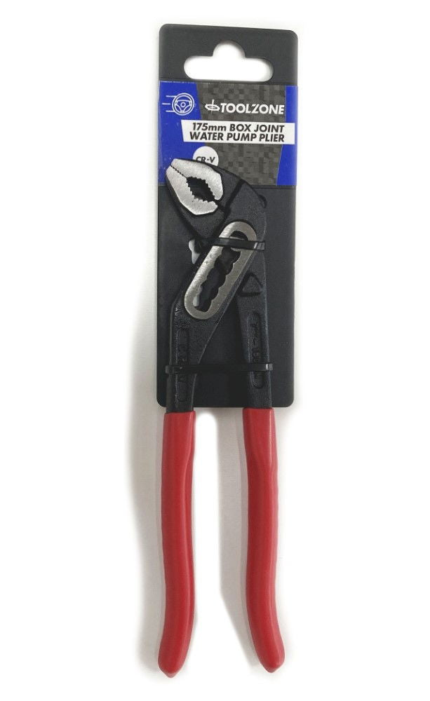 Toolzone Water Pump Pliers Box Joint 180mm Crv Black Finish - Toolzone Kdppl141