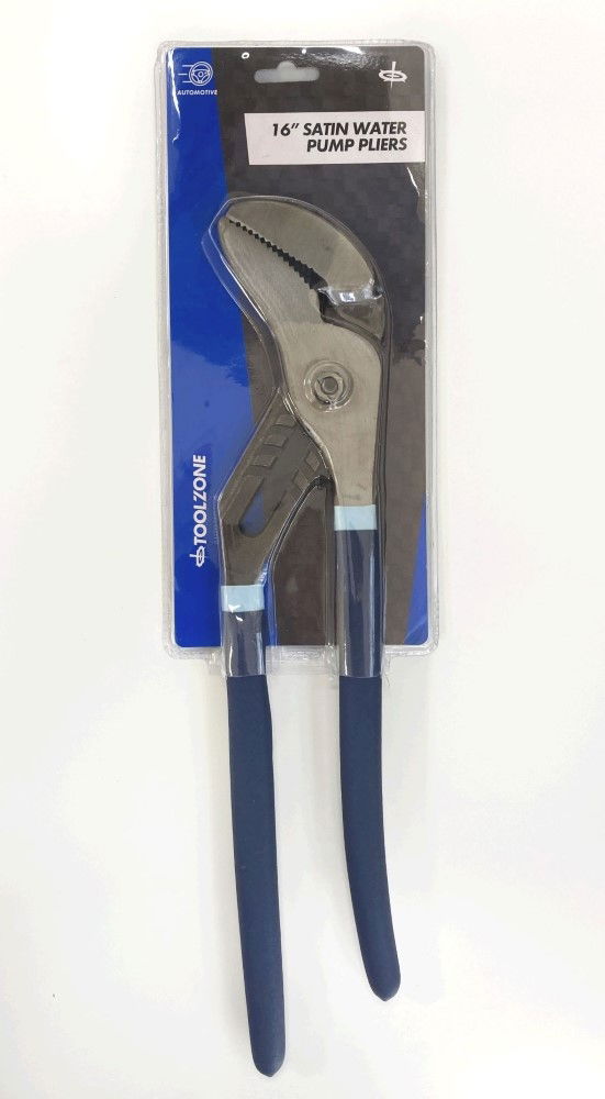 Toolzone Water Pump Pliers 16 Satin Finish Groove Joint - Toolzone Kdppl162