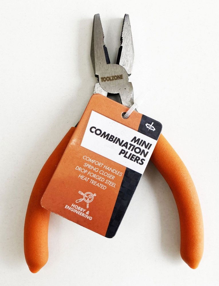 Toolzone Mini Combination Pliers Spring Loaded Foam Handles - Toolzone Kdppl174