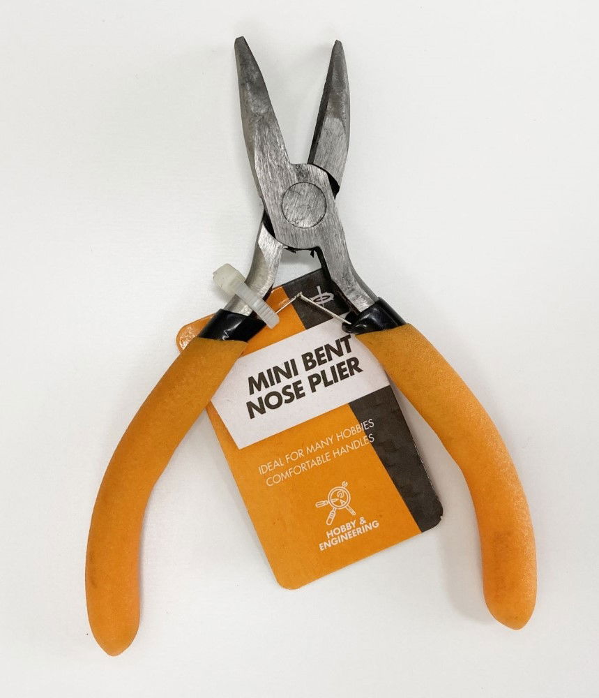 Toolzone Mini Bent Nose Plier Spring Loaded Foam Handles - Toolzone Kdppl179