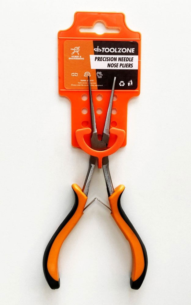 Toolzone Precision Needle Nose Pliers Leaf Spring Carbon Steel - Toolzone Kdppl187