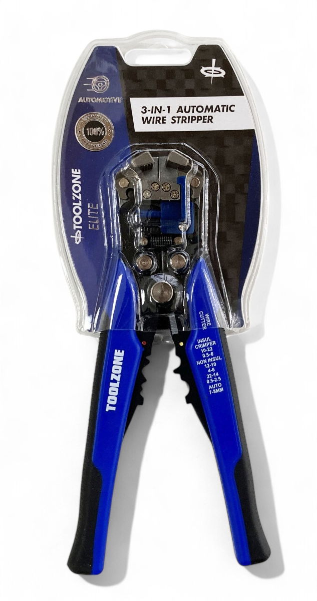 Toolzone Auto Stripper and Crimper 10-24 Awg 0.13-6.0mm² Blue - Toolzone Kdppl256