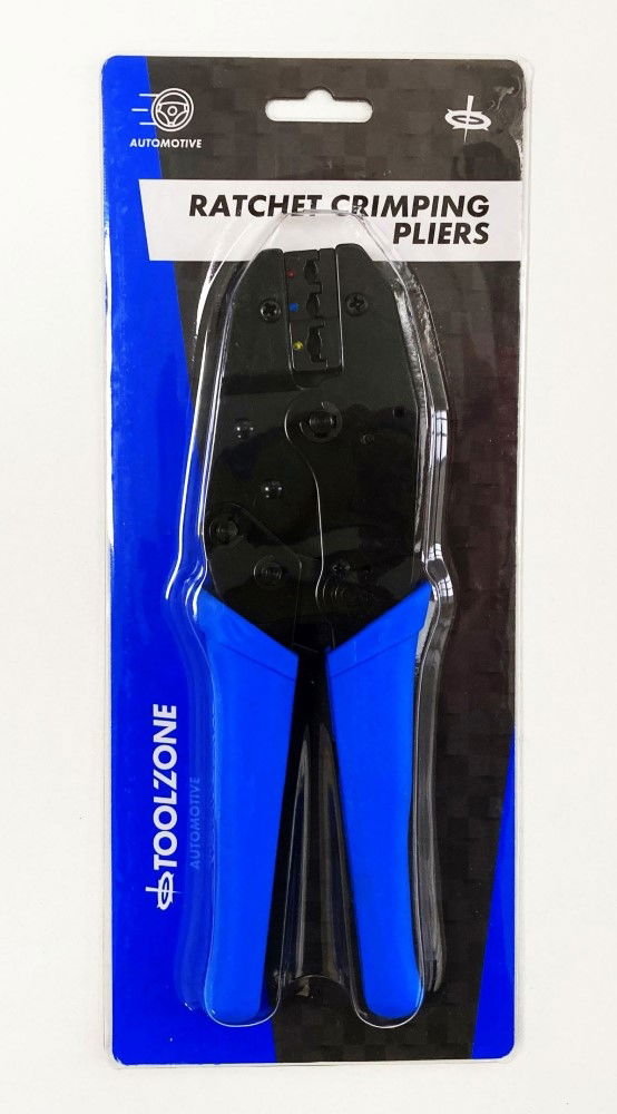 Toolzone Ratchet Crimping Pliers 1mm²-6mm² 230mm - Toolzone Kdppl261