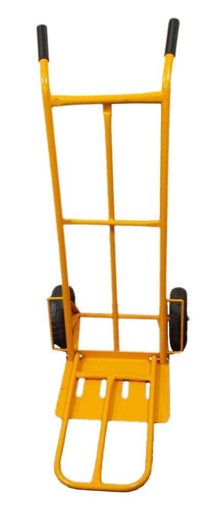Toolzone Sack Truck Heavy Duty Yellow Fold Down Plate 200kg 1250x650x580mm - Toolzone Kdprm019