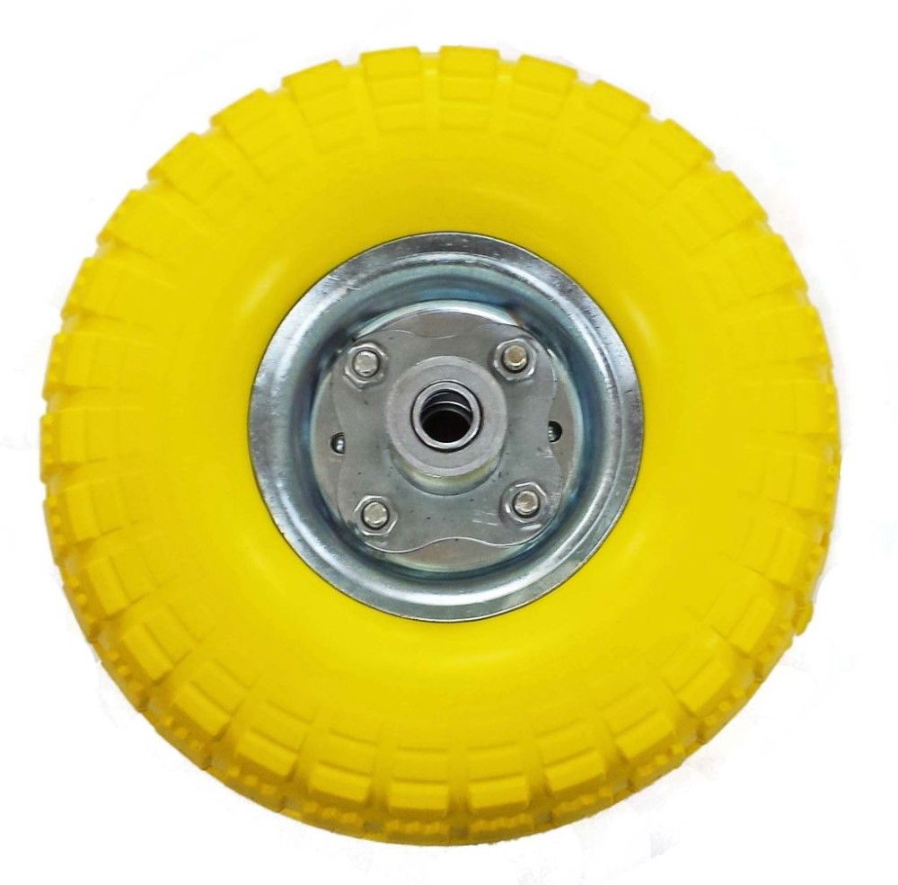 Toolzone Sack Truck Wheel Puncture Proof Yellow 260x82mm 16mm Bore - Toolzone Kdprm027