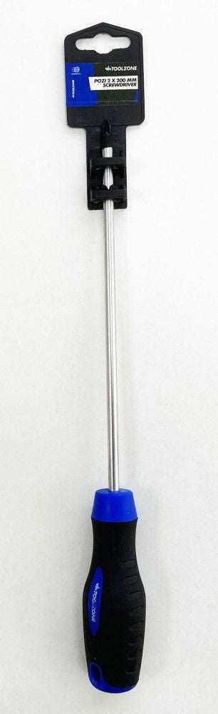 Toolzone Screwdriver Pozi 2 200mm - Toolzone Kdpsd107