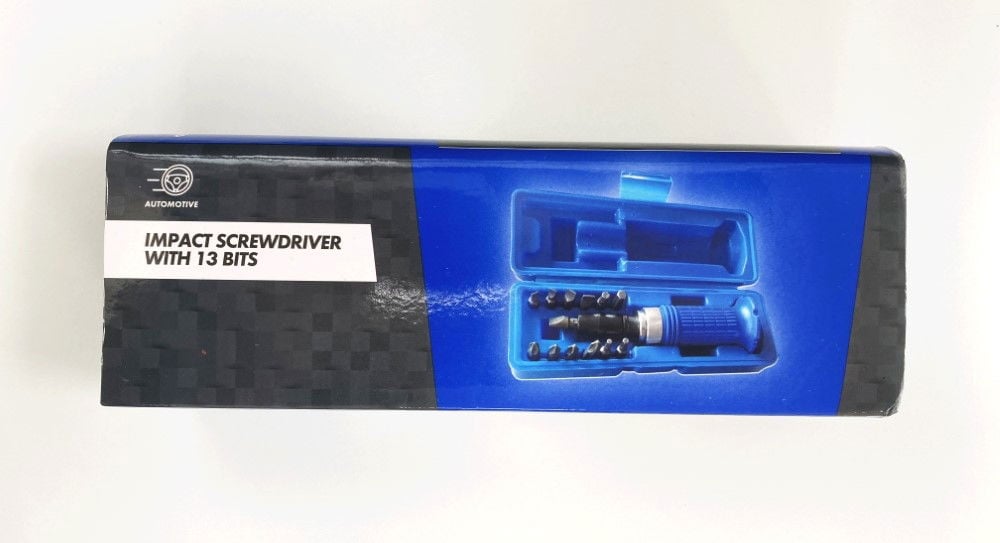 Toolzone Impact Screwdriver Set with 13 Bits 1/2 Drive - Toolzone Kdpsd173