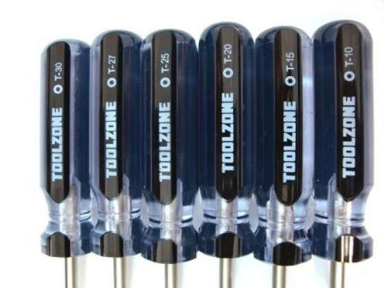 Toolzone Star Screwdriver Set 6pc Crv T10-t30 - Toolzone Kdpsd292