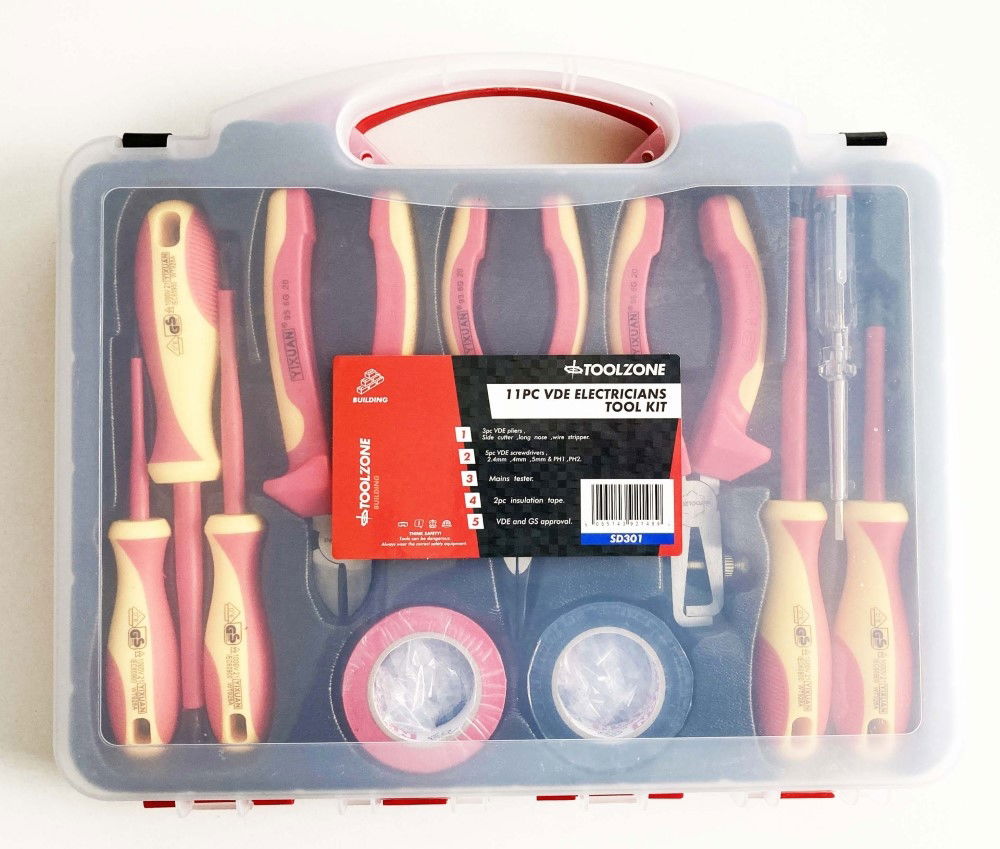 Toolzone Vde Electricians Tool Kit 11pc - Toolzone Kdpsd301