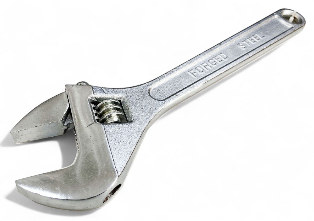 Toolzone Adjustable Spanner 12 Max Jaw 33mm Drop Forged Chrome Plated - Toolzone Kdpsp045