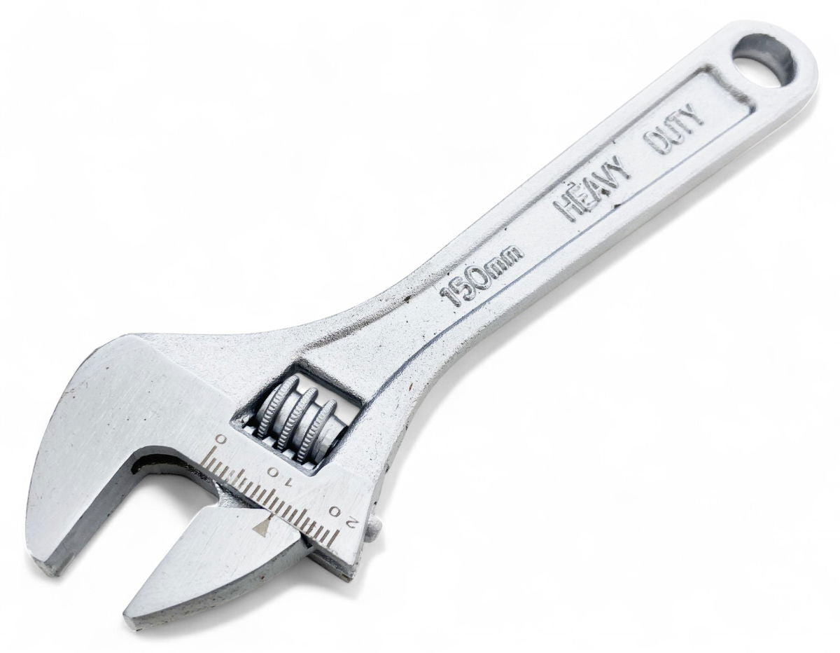 Toolzone Adjustable Spanner 6 Max Jaw 20mm Drop Forged Satin Finish - Toolzone Kdpsp050