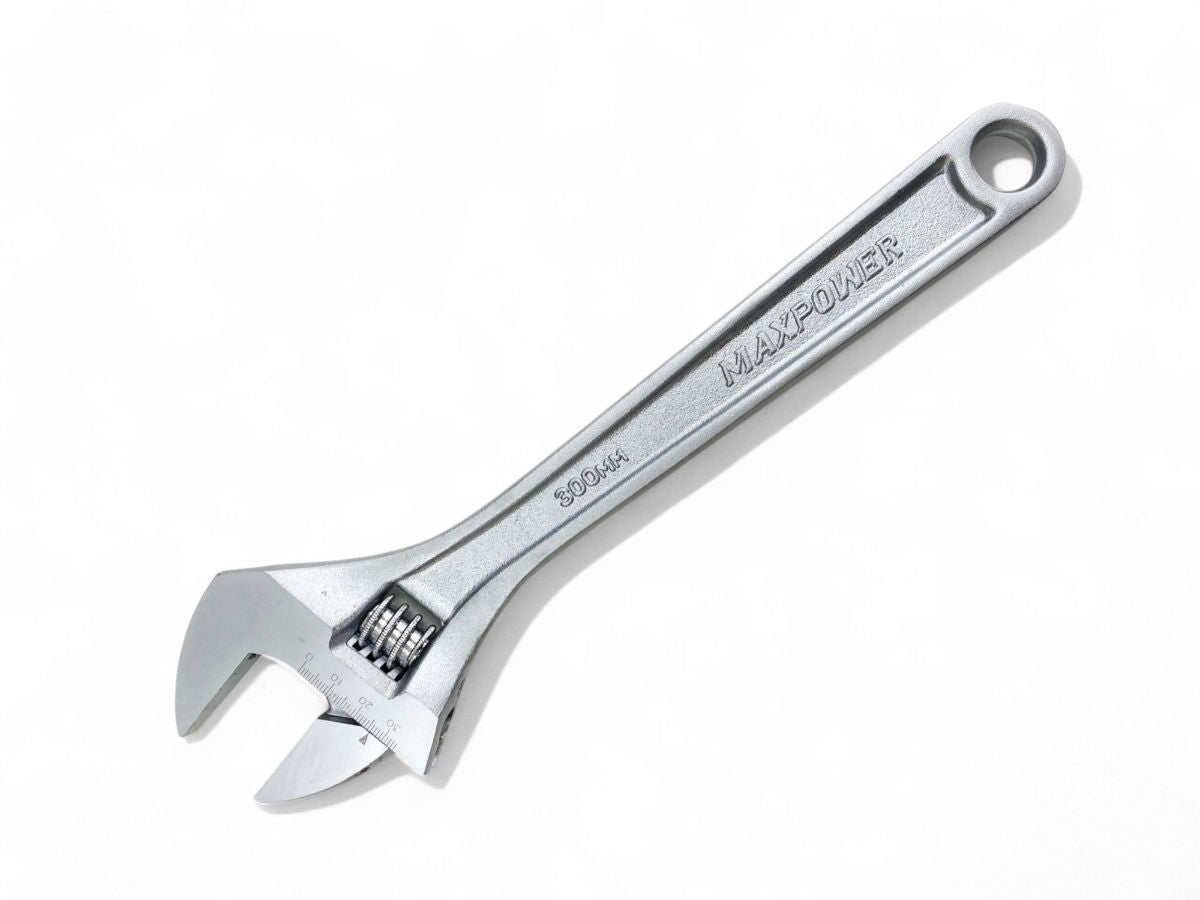 Toolzone Adjustable Spanner 12 Max Jaw 35mm Drop Forged Satin Finish - Toolzone Kdpsp053