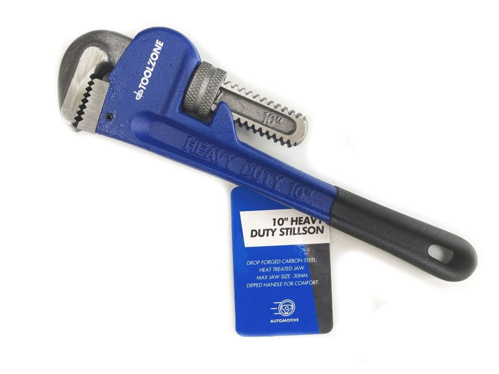 Toolzone Stillson Wrench 10 Heavy Duty Drop Forged Carbon Steel - Toolzone Kdpsp121