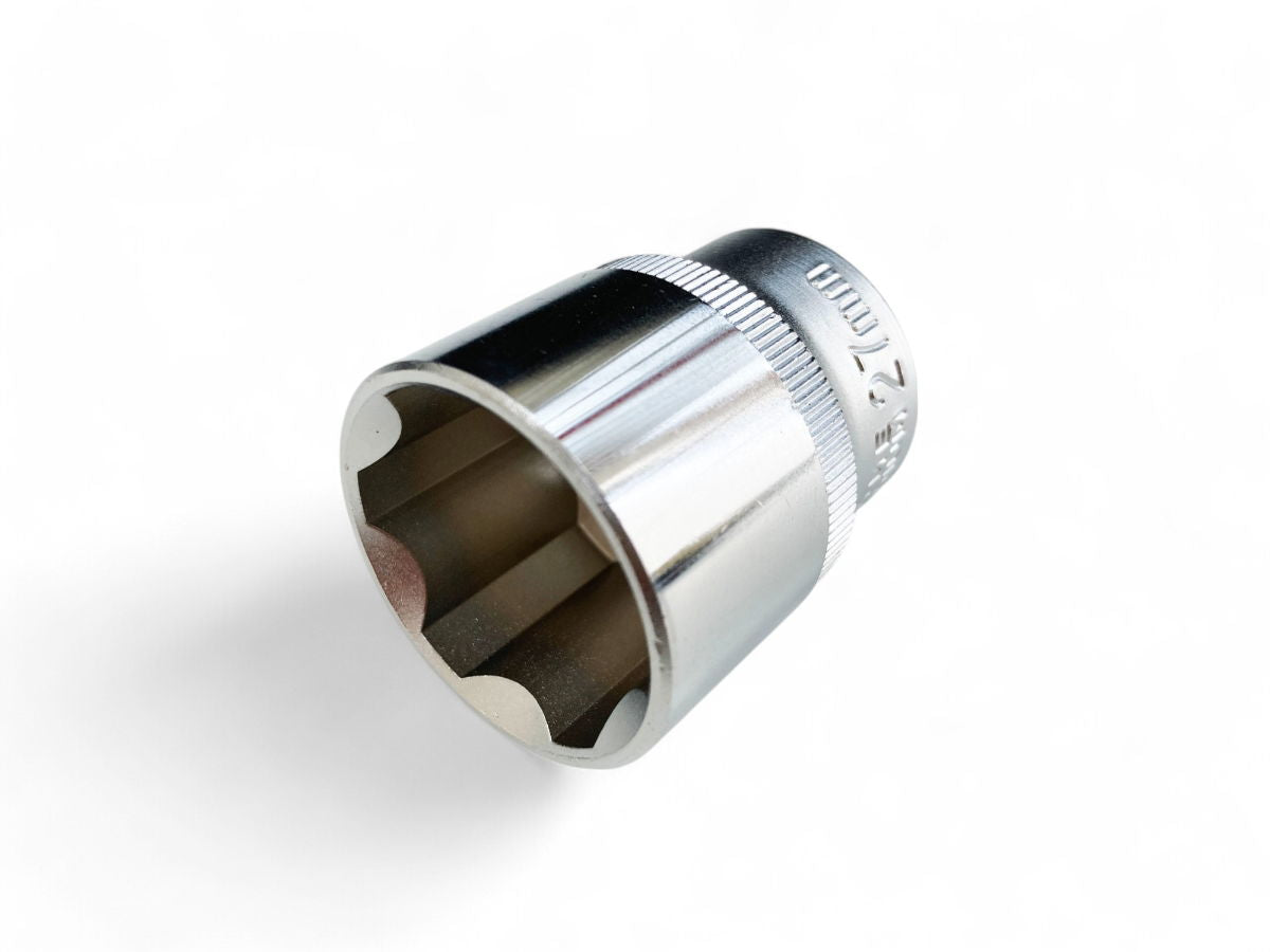 Toolzone Socket 1/2 Drive 27mm Crv Satin Single Hex - Toolzone Kdpss085