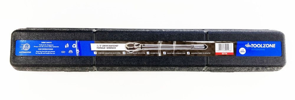Toolzone Torque Wrench 1/2 Drive 42-210nm Iso6789 Crv Satin Finish - Toolzone Kdpss174